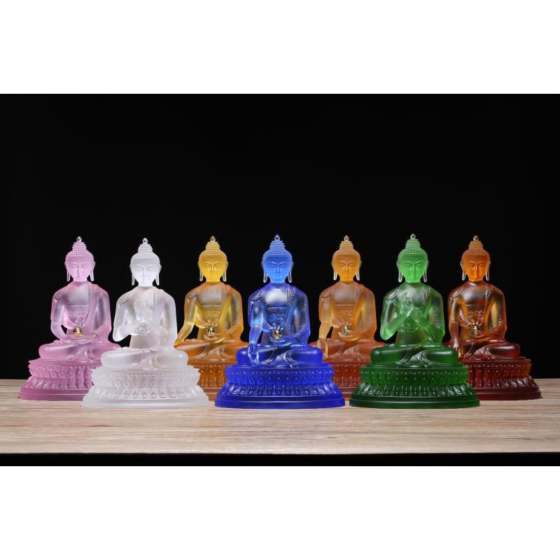 Tượng Dược Sư 7 Thế Tay  11cm  - LƯU LY