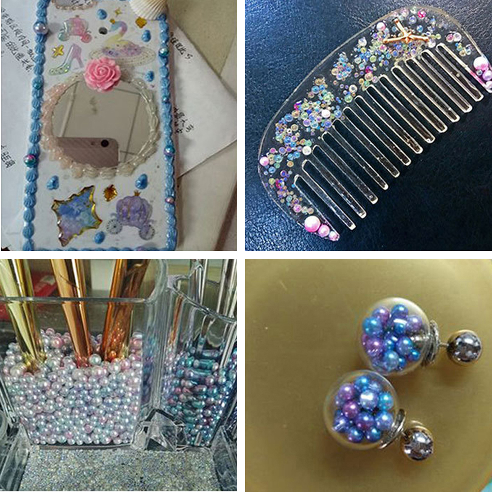 Set 250 hạt cườm trang trí/ làm đồ thủ công 4/ 6/ 8/ 10mm