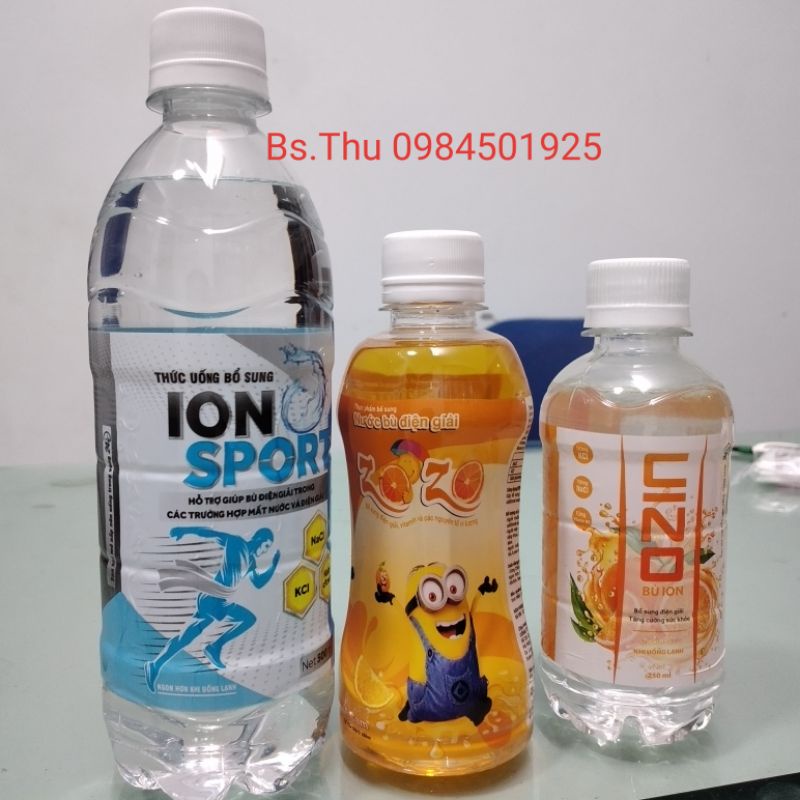 Nước bù điện giải Oresol pha sẵn ION SPORT 500ml - ZOZO - OZIN 250ml vị cam bù ion bổ sung điện giải tăng cường sức khỏe