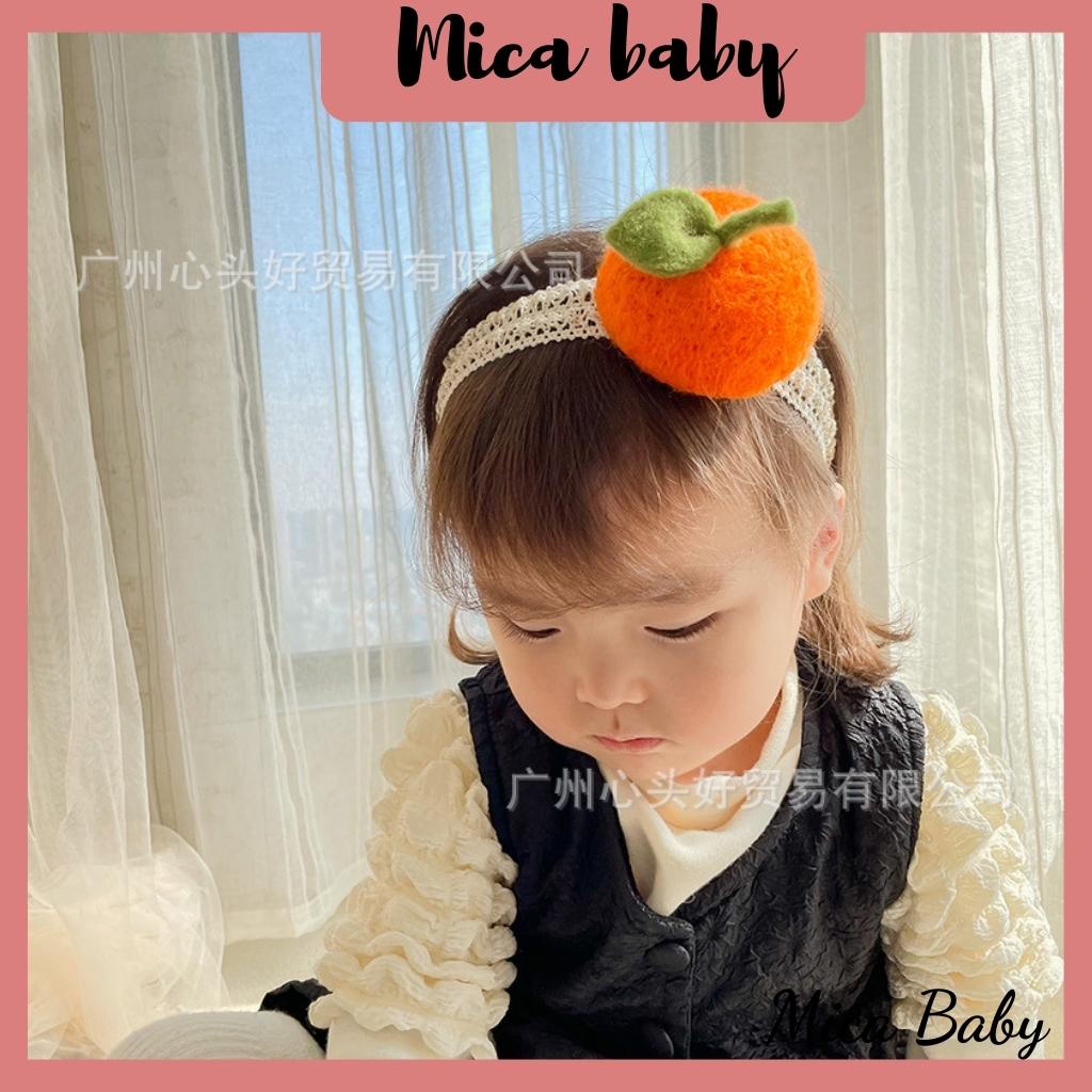 Băng đô turban hình hoa quả đáng yêu cho bé Mica baby BD35