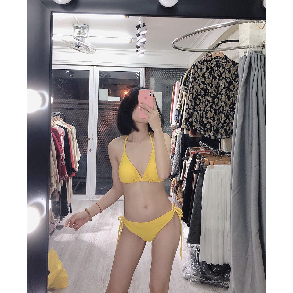 Bikini hai mảnh vàng sexy mặc đi biển đi bơi hot | BigBuy360 - bigbuy360.vn