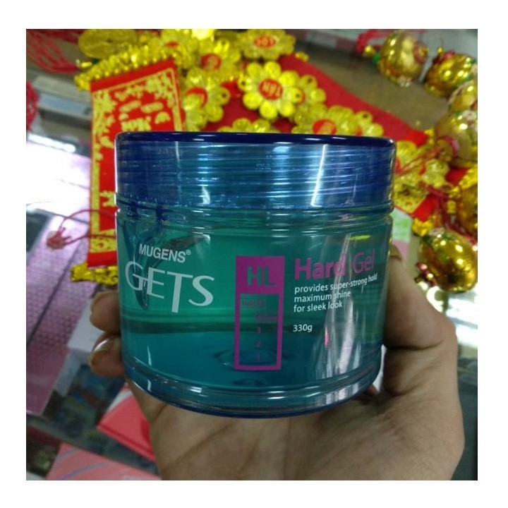 Gel Vuốt Tóc, Tạo Kiểu Tóc Nam Siêu Cứng Giữ Nếp Lâu, Không Lo Bết Dính Mugens Super Hard 330ml