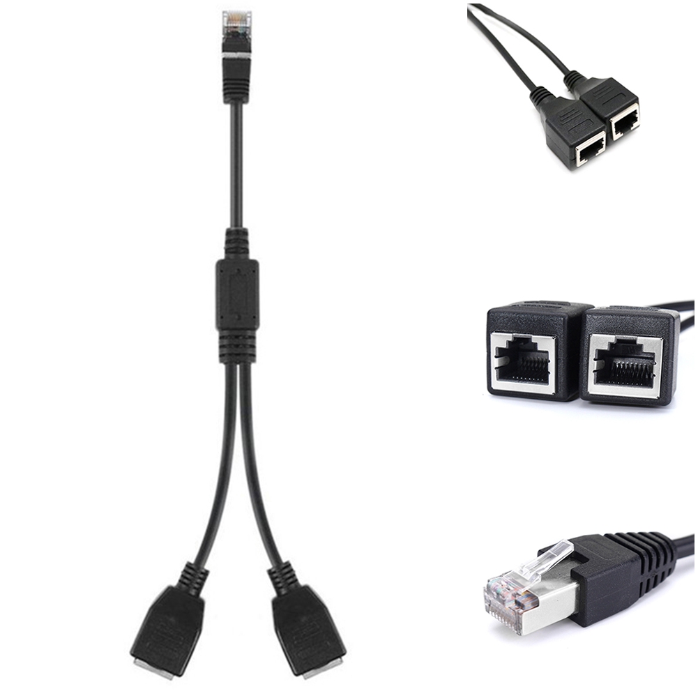 Thiết bị tách mạng LAN nối đầu đực 1 sang đầu cái 2 ổn định tiện dụng | BigBuy360 - bigbuy360.vn
