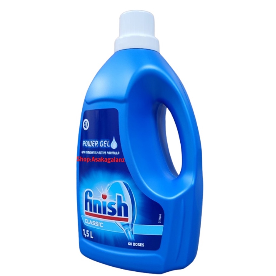 Combo gel rửa bát Finish Classic 1,5 lít + Bóng finish 800ml + Muối Finish1,5kg - Chính Hãng.