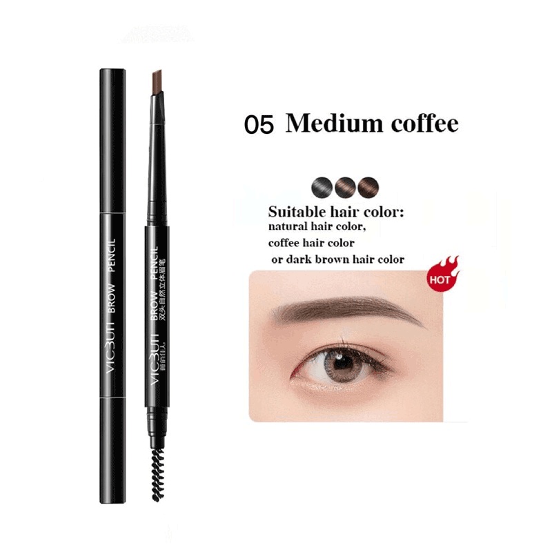 Bút chì kẻ lông mày chính xác lâu trôi không thấm nước độc đáo 5 màu tùy chọn