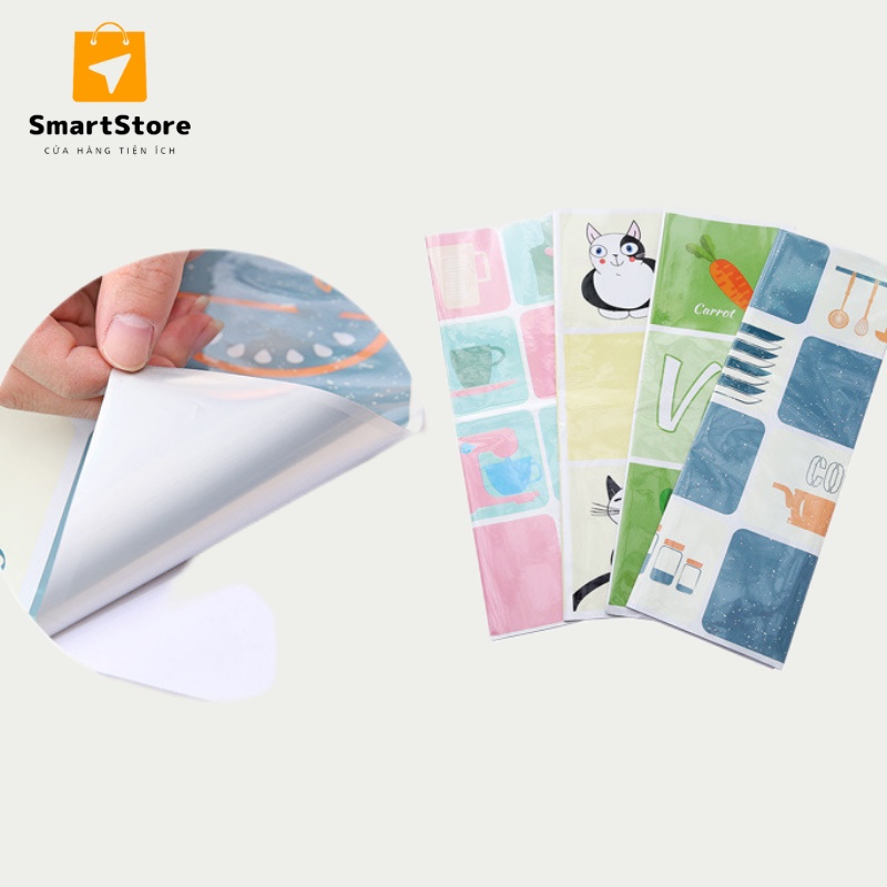 Giấy dán bếp cách nhiệt, decal dán bếp, họa tiết trang trí cao cấp