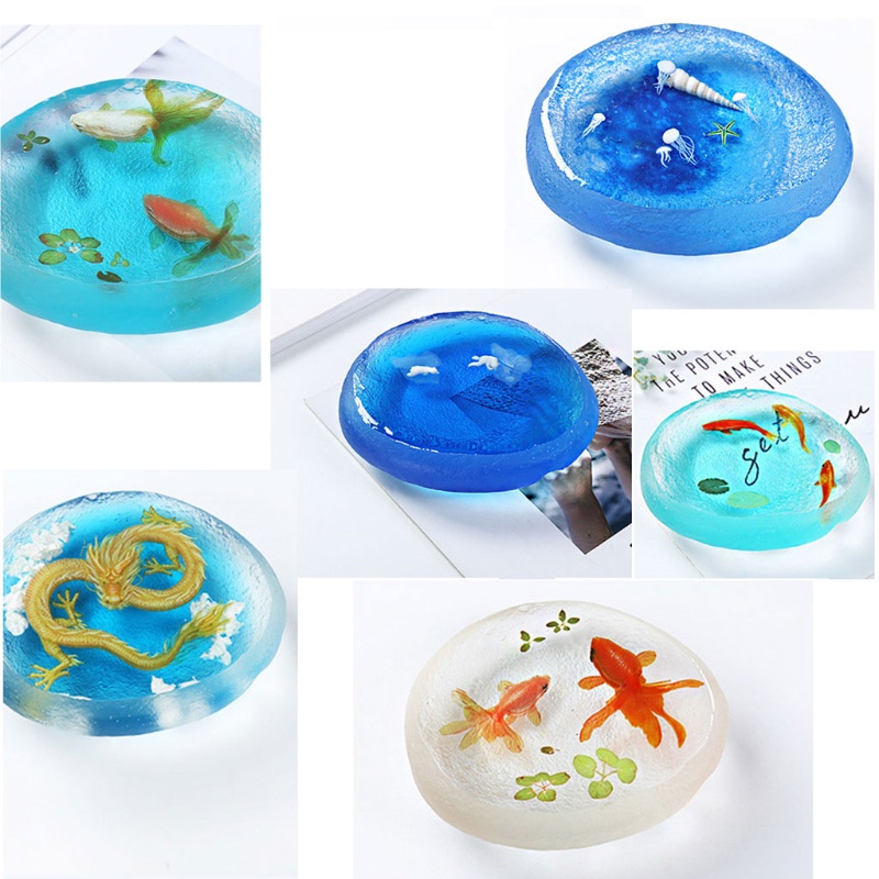 Khuôn Silicone Tự Nhiên Hình Cá Vàng 3D Làm Xà Phòng DIY