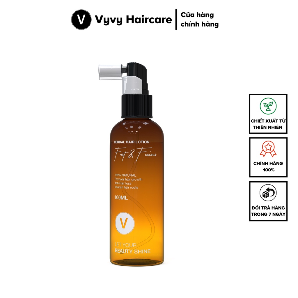 Xịt Nước Tinh Dầu Bưởi Kích Mọc Tóc, Giảm Rụng Tóc, Dưỡng Tóc VyvyHaircare 100ml