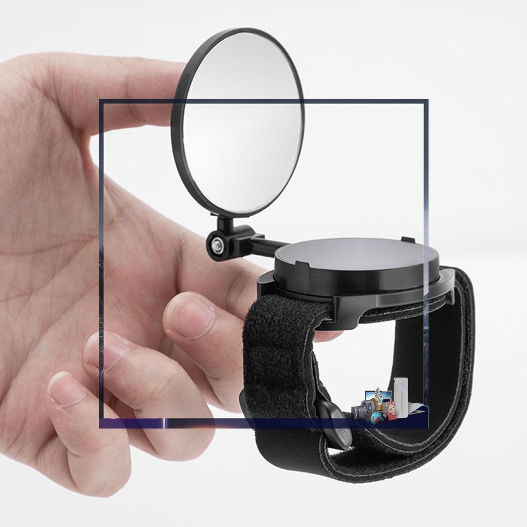 Kính Chiếu Hậu Kèm Dây Đeo Cổ Tay Điều Chỉnh Được Cho Xe Đạp