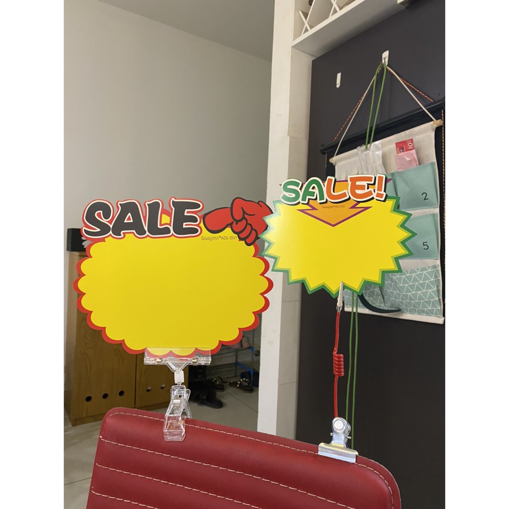 Giấy Sale, New, Hot, Promotion, Giấy ghi giá sản phẩm, bảng ghi giảm giá sp( 10 tờ/ túi,bán theo túi ko bao gồm kẹp)