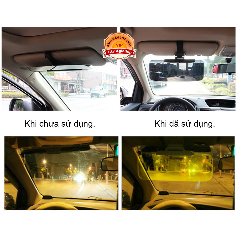 Kính chống chói Loại xịn CarTech cho oto xe hơi - Tấm kính râm bảo vệ mắt giúp lái xe an toàn ô tô car