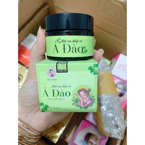 (chính hãng) Mặt Nạ Diếp Cá Ả Đào Mộc Nhan 50g Cấp ẩm Dịu Mát Ngừa mụn