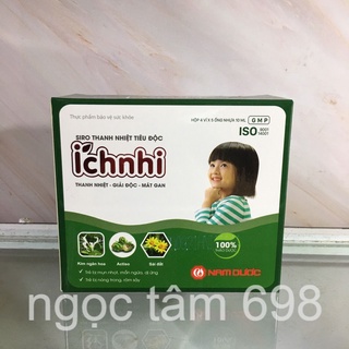 Siro thanh nhiệt tiêu độc ÍCH NHI, giúp thanh nhiệt, giải độc, mát gan; giảm mẩn ngứa, mụn nhọt, rôm sảy, nhiệt miệng
