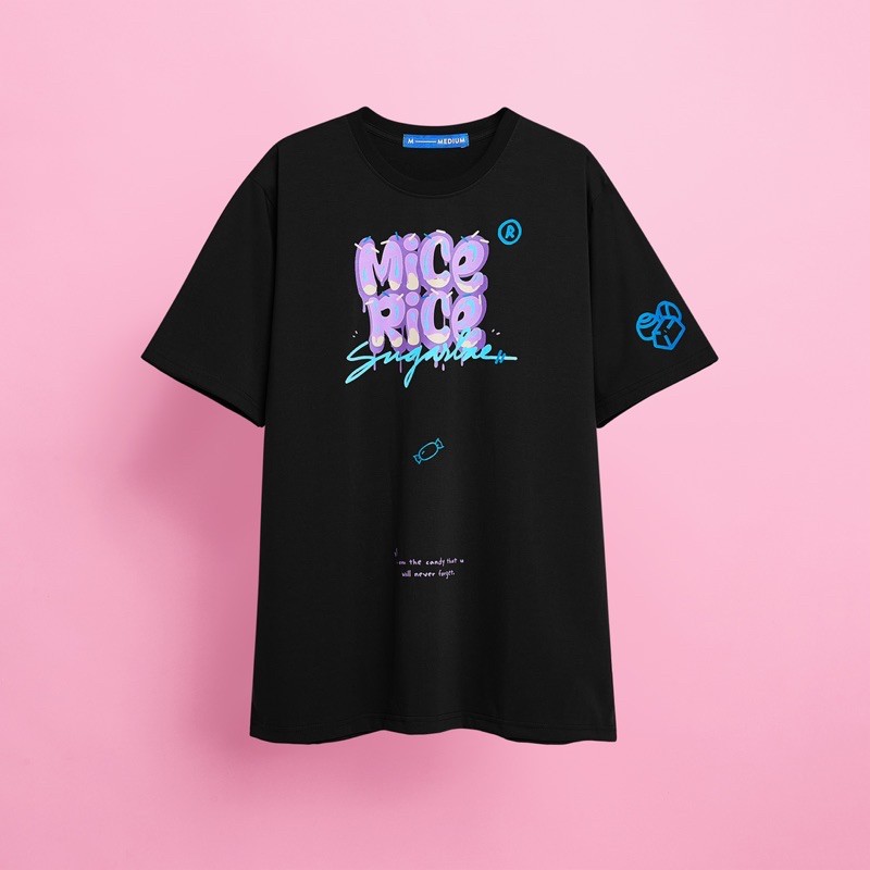 Áo thun Mice&amp;Rice Sugar Bae V1 cotton 2 chiều