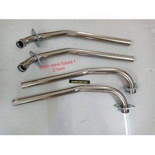 Cổ pô inox 304 gắn xe wave phi 27mm