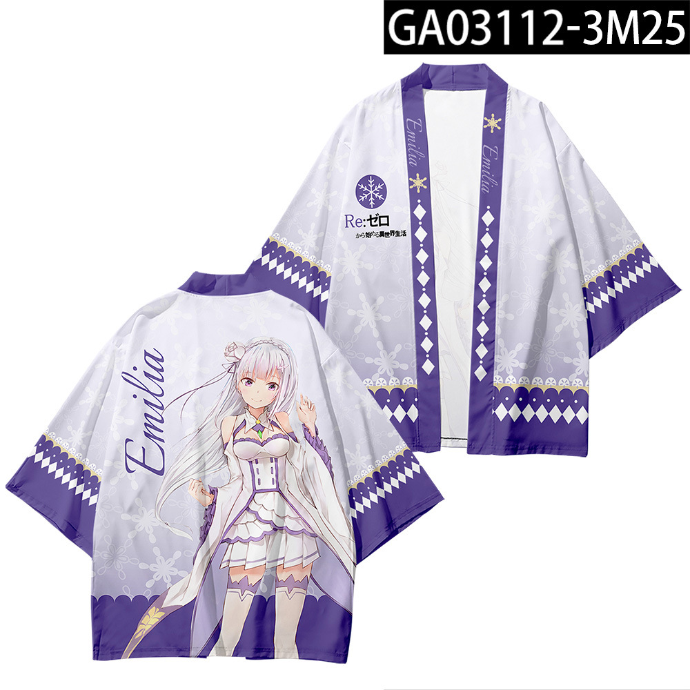 Áo choàng kimono hóa trang nhân vật Anime Rem Haori độc đáo