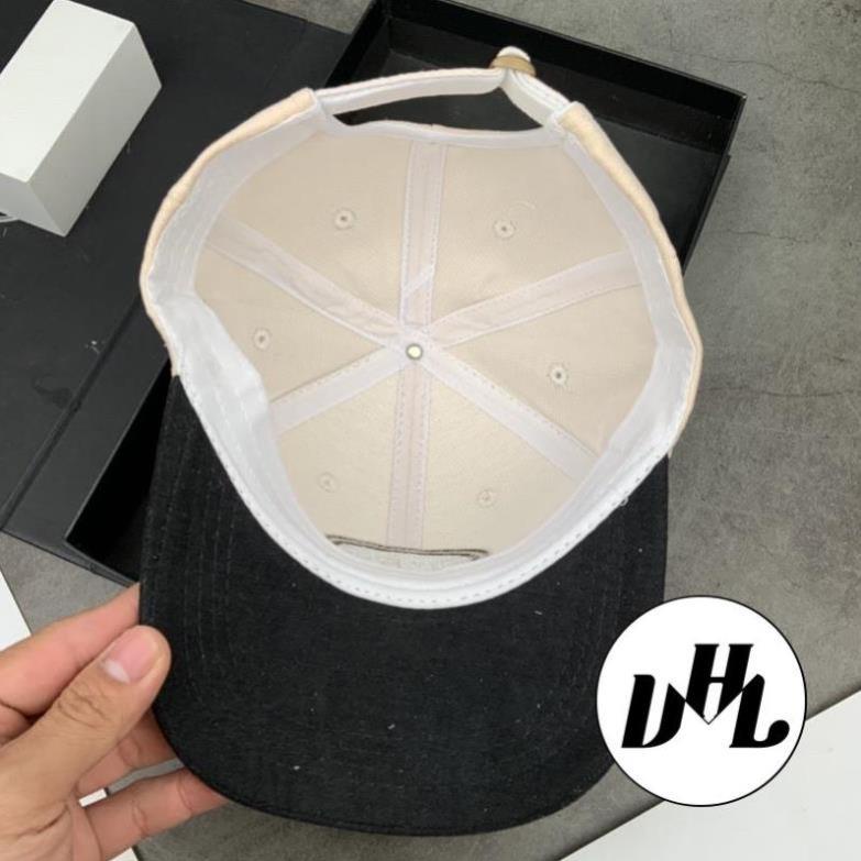 Mũ Lưỡi Trai Nhung Vá Kết Thêu Simple Thời Trang Thêu Chữ Nam Nữ