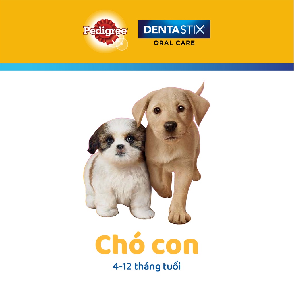 Bánh xương cho chó con PEDIGREE Dentastix (3 gói, 56g)