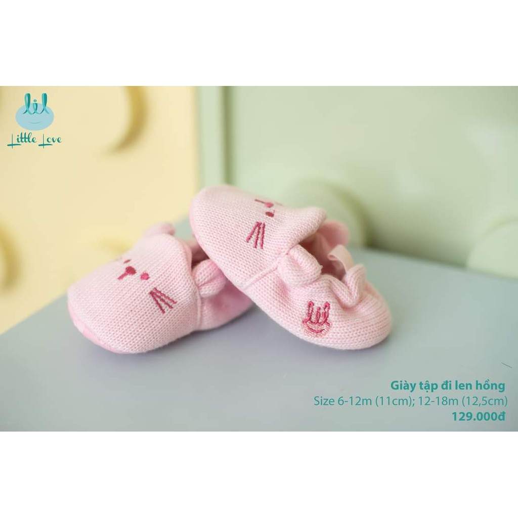 Giày tập đi bằng len cho bé 6-18m Little Love