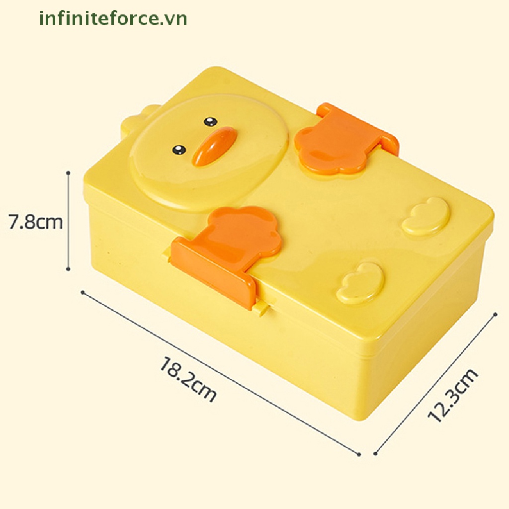 Hộp cơm Hình Vịt Hoạt Hình Dành Cho Trẻ Em