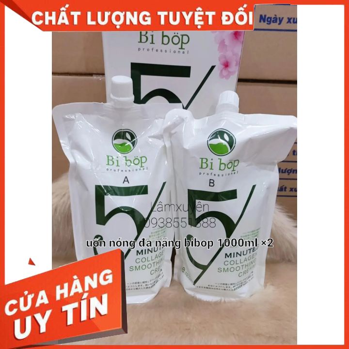 Dung dịch  Uốn Đa năng DẠNG TÚI CAO CẤP 1000ml *2  tạo lọn tóc xoăn đẹp_tạo độ phồng bóng, mềm mượt cho tóc.