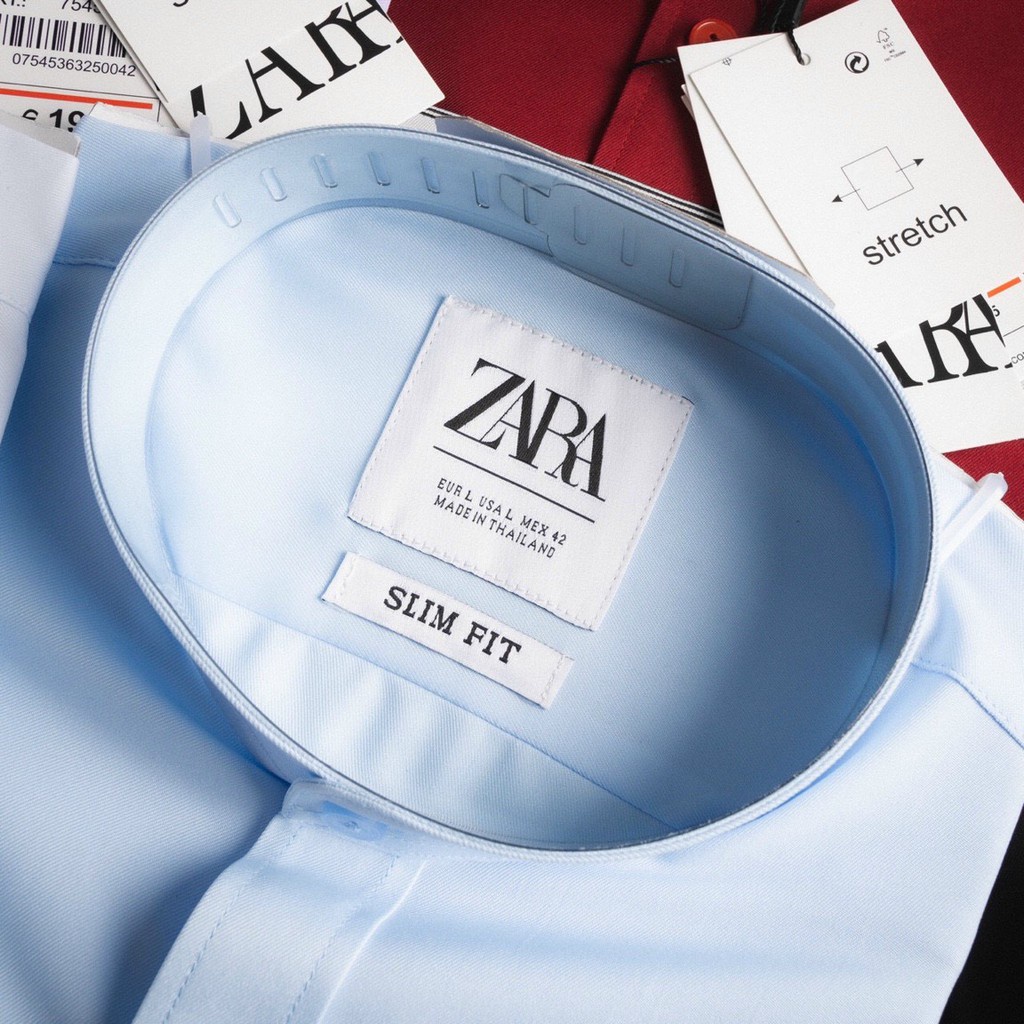 Áo sơ mi nam Gấu 194 cổ trụ - tàu tay dài vải coton lụa mềm co dãn, ít nhăn - form slimfit sang trọng cao cấp 02