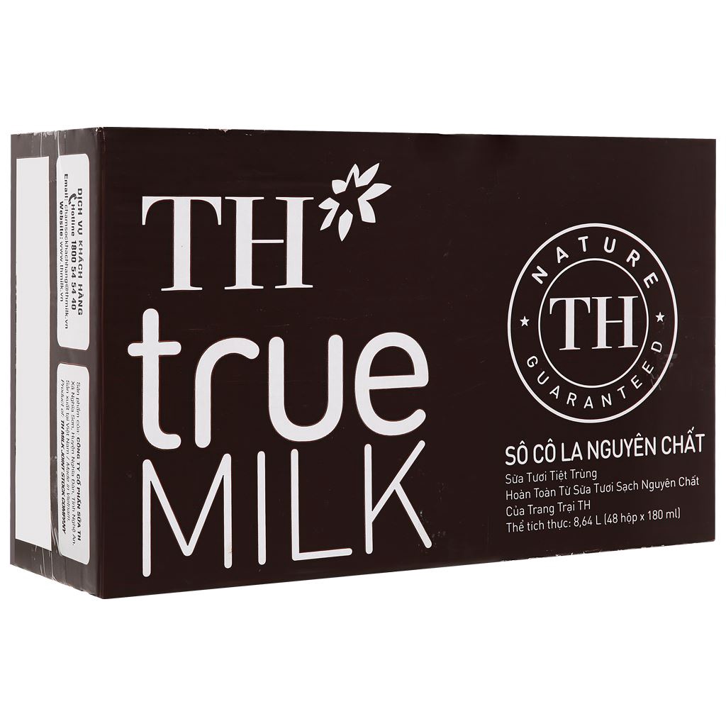 Thùng 48 hộp sữa tươi tiệt trùng TH truemilk 180ml