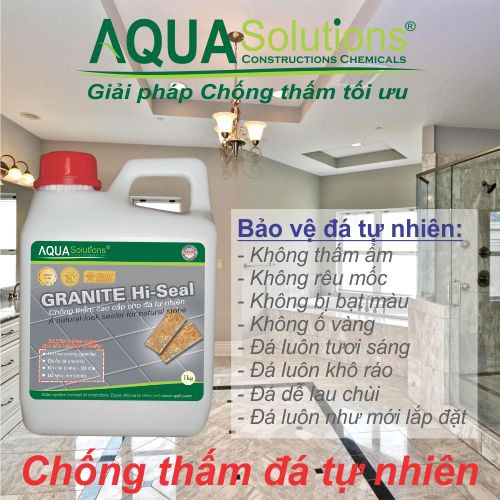 Chống thấm đá granite, chống thấm đá marble - GRANITE Hi-Seal - bình 1kg