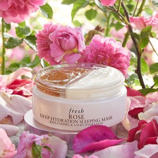  [Hàng Pháp] Mặt nạ ngủ Fresh Rose Deep Hydratation Sleeping Mask dưỡng ẩm chuyên sâu