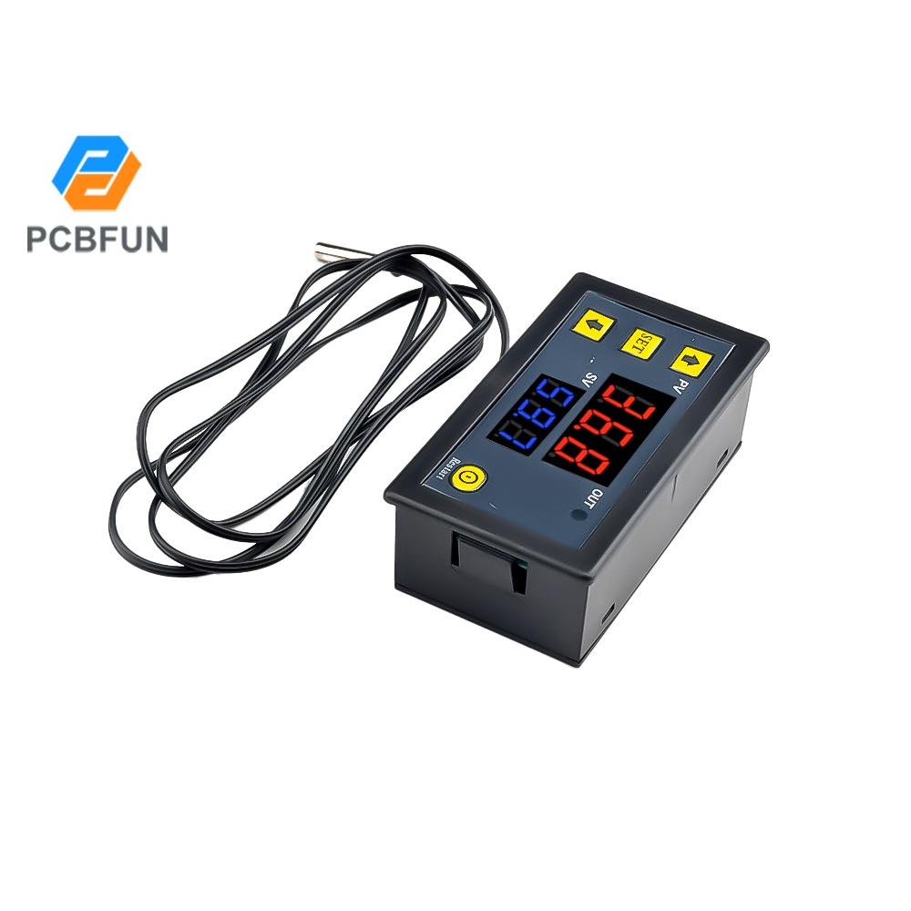 Thiết bị đo nhiệt độ kỹ thuật số có đèn led PCBFUN W3230 12V 24V 110-220V