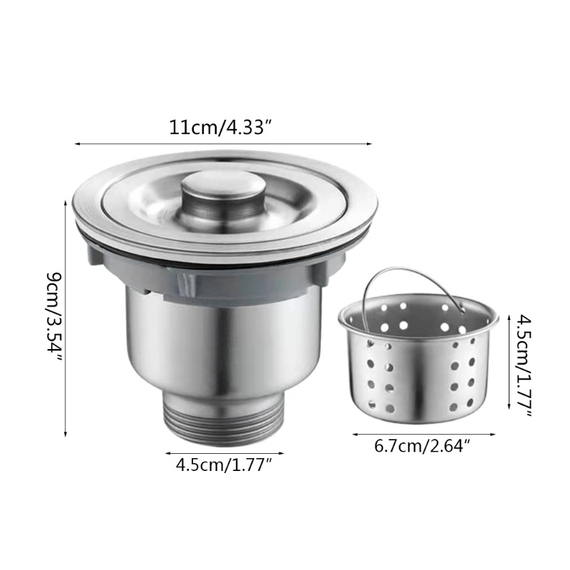 Rổ Lọc Rác Bồn Rửa Chén Bằng Thép Không Gỉ