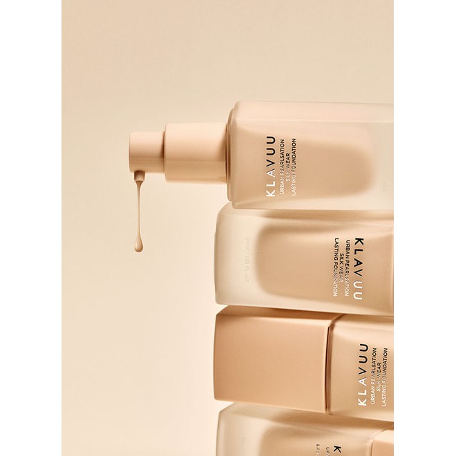 Kem nền KLAVUU Urban Pearlsation Silk Wear Lasting Foundation SPF47 PA++ 30ml