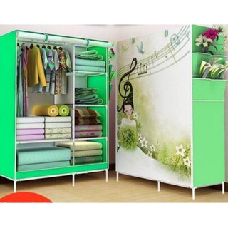 Tủ vải 2 buồng 3D