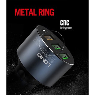 Sạc ô tô 3 cổng (1 QC3.0) LDNIO C703Q