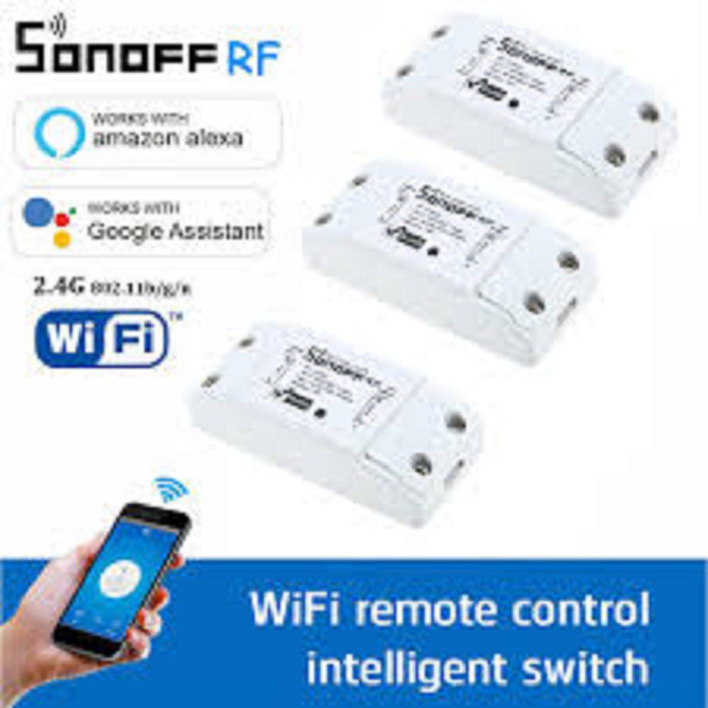 SONOFF BASIC RF R2 (BẢN TIẾNG ANH), công tắc WIFI, công tắc điều khiển từ xa, có hỗ trợ sóng RF 433Mhz