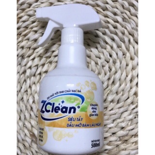 Nước tẩy dầu mỡ Zclean-500ml