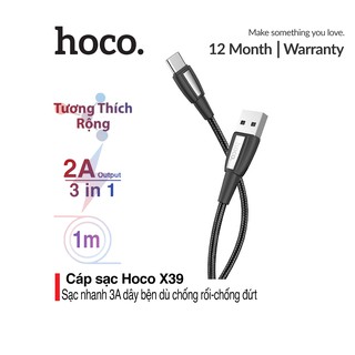 CÁP SẠC MICRO USB HOCO X39