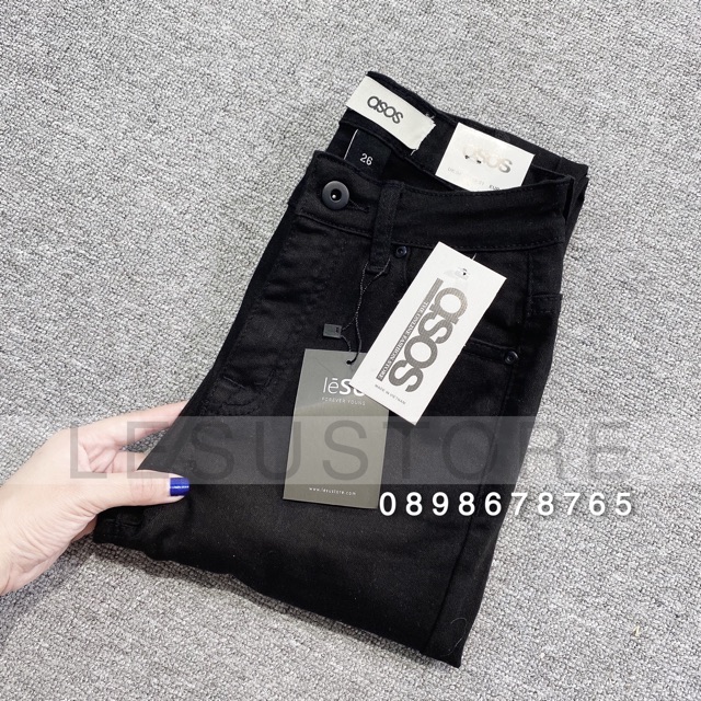 ẢNH TỰ CHỤP Quần Skinny jeans xẻ 2 gối lưng cao
