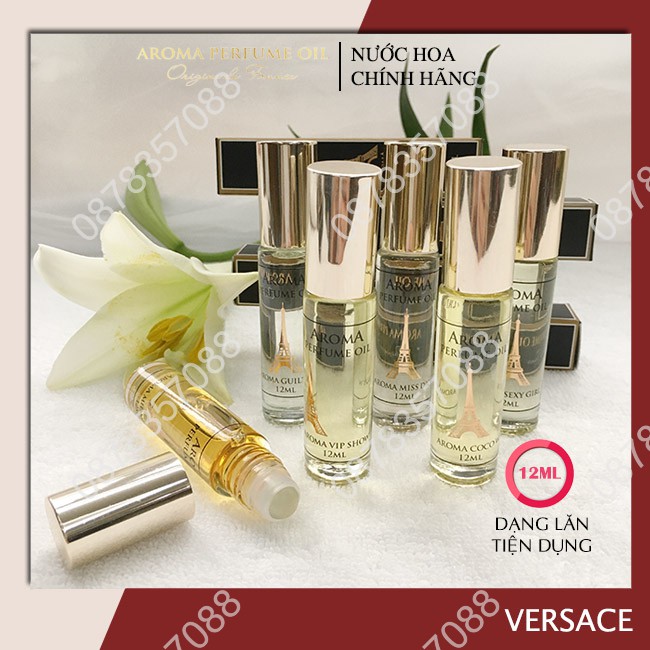 Nước Hoa VERSACE, Tinh Dầu Nước Hoa Pháp Chính Hãng Lưu Hương Đến 48h