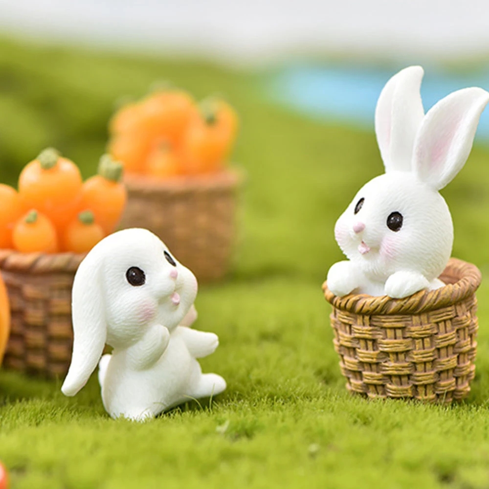 Mô Hình Củ Cà Rốt / Chú Thỏ Dễ Thương Trang Trí Sân Vườn