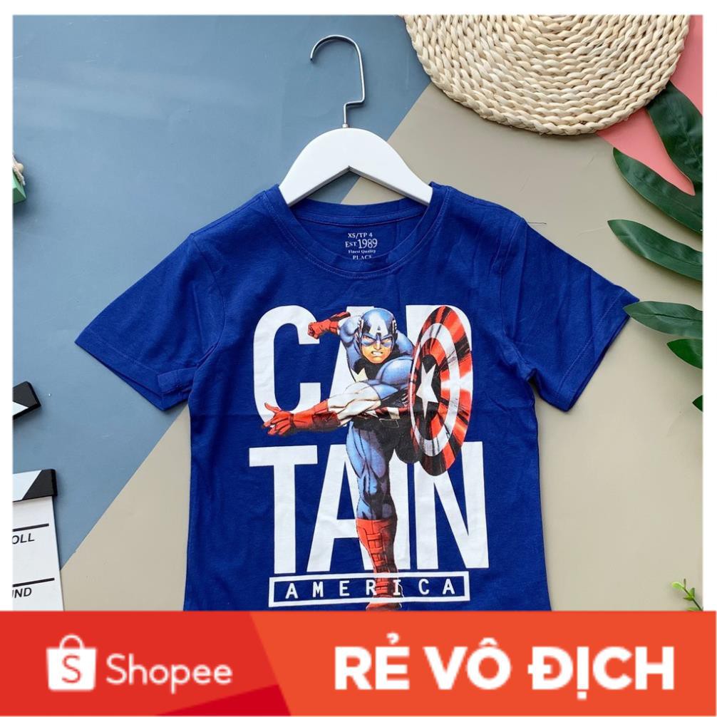 Áo cotton cộc tay in hình bé trai size XS4 -  XL14, cho bạn từ 20-45kg. Chất cotton siêu mịn, mềm, thấm mồ hôi tốt. Lô 1