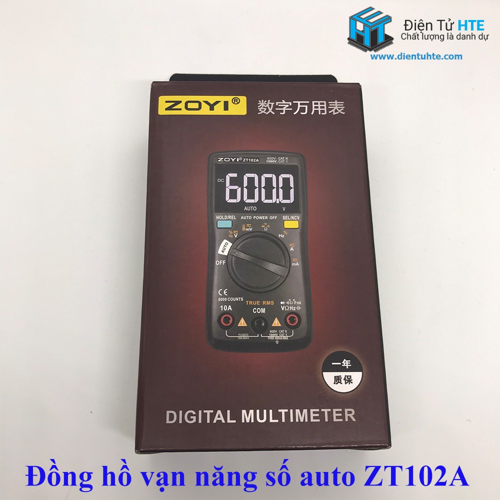 Đồng hồ vạn năng số tự động ZOYI ZT102A 2019 chính hãng [HTE Quy Nhơn CN2]