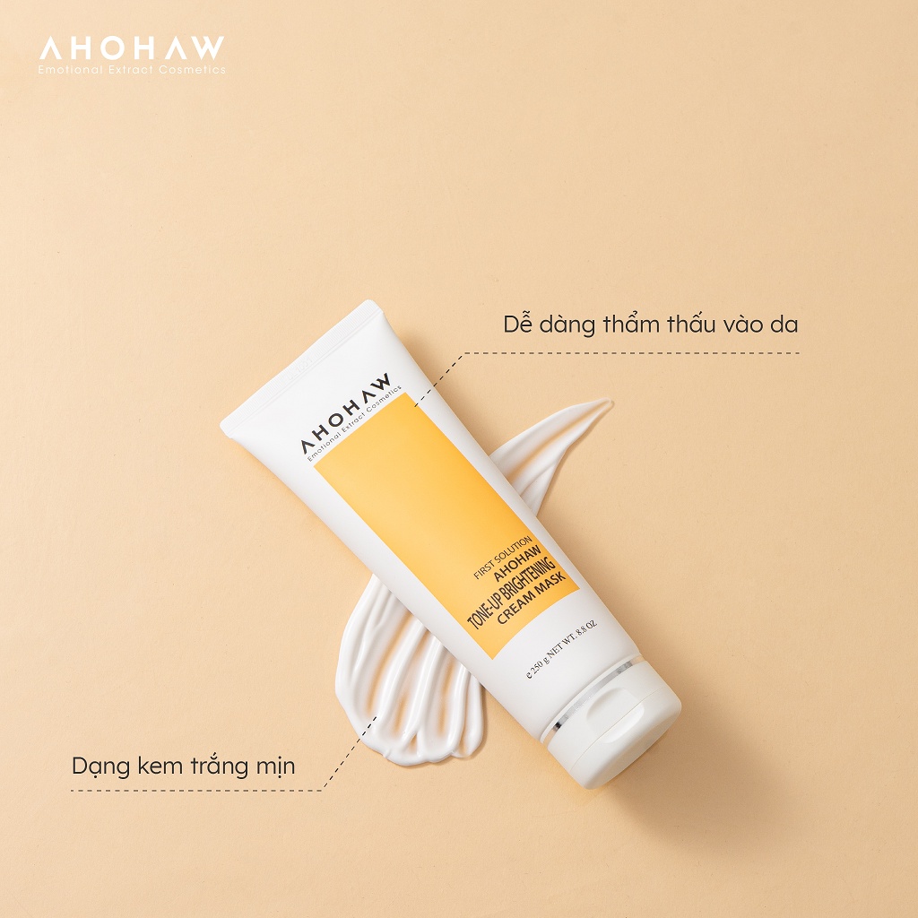 Mặt Nạ Ủ Trắng Dạng Kem Ahohwa First Solution ( 250gr)