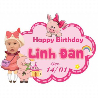 Banner bảng tên sinh nhật fomex