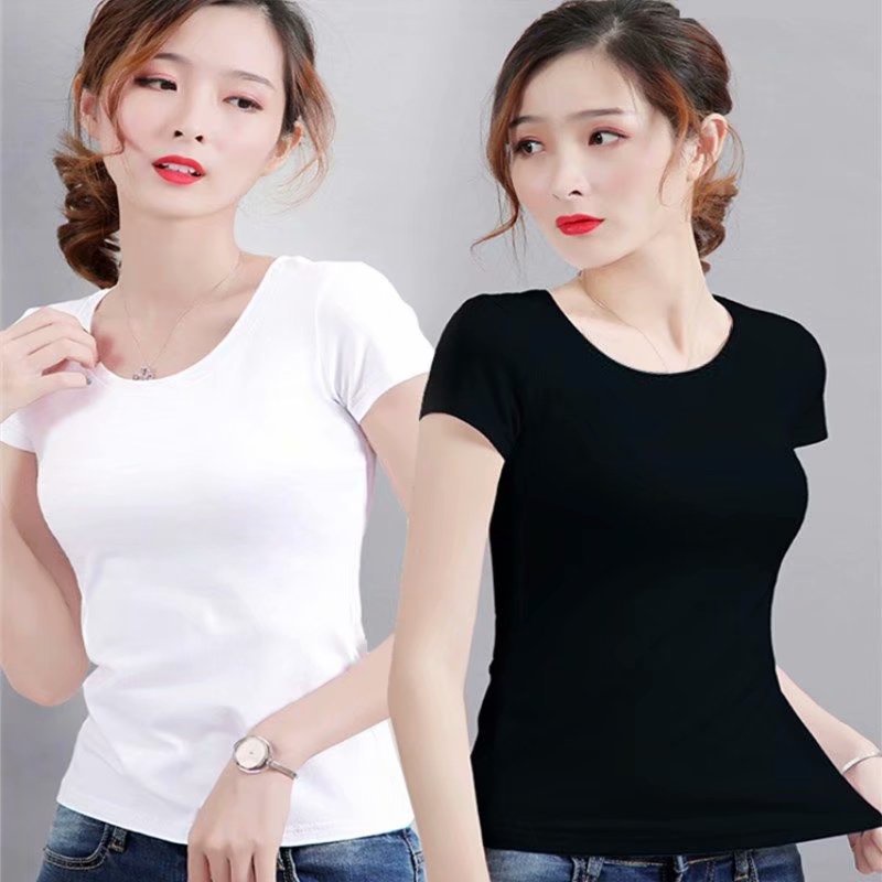 Áo Tay ngắn nữ vải thun cotton