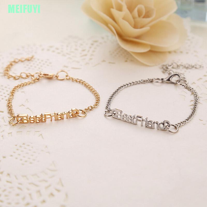 Vòng Tay Kim Loại Mặt Chữ Best Friends Cho Nam Và Nữ