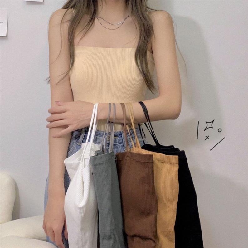 Áo Bra Nữ Quây Tăm 2 Dây Dáng Dài Có Mút Ngực Gam Màu Pastel Quyến Rũ LACELIPS