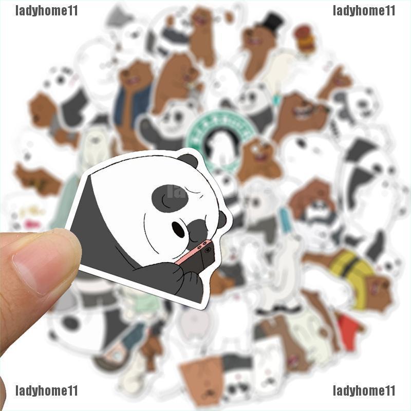 Set 11 Hình Dán Gấu Trang Trí Đa Dụng Chất Lượng Cao