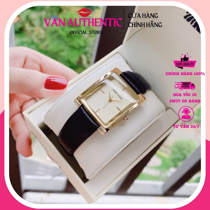 Đồng hồ ANNE KLEIN model AK/2706CHBK dây da dành cho nữ