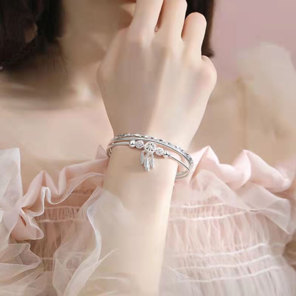 Sẵn sàng New cross-biên giới hot bán bạc mạ cung điện vòng đeo tay chuông của phụ nữ Châu Âu và Mỹ thời trang tất cả các-phù hợp với chạy hạt vòng tay smar